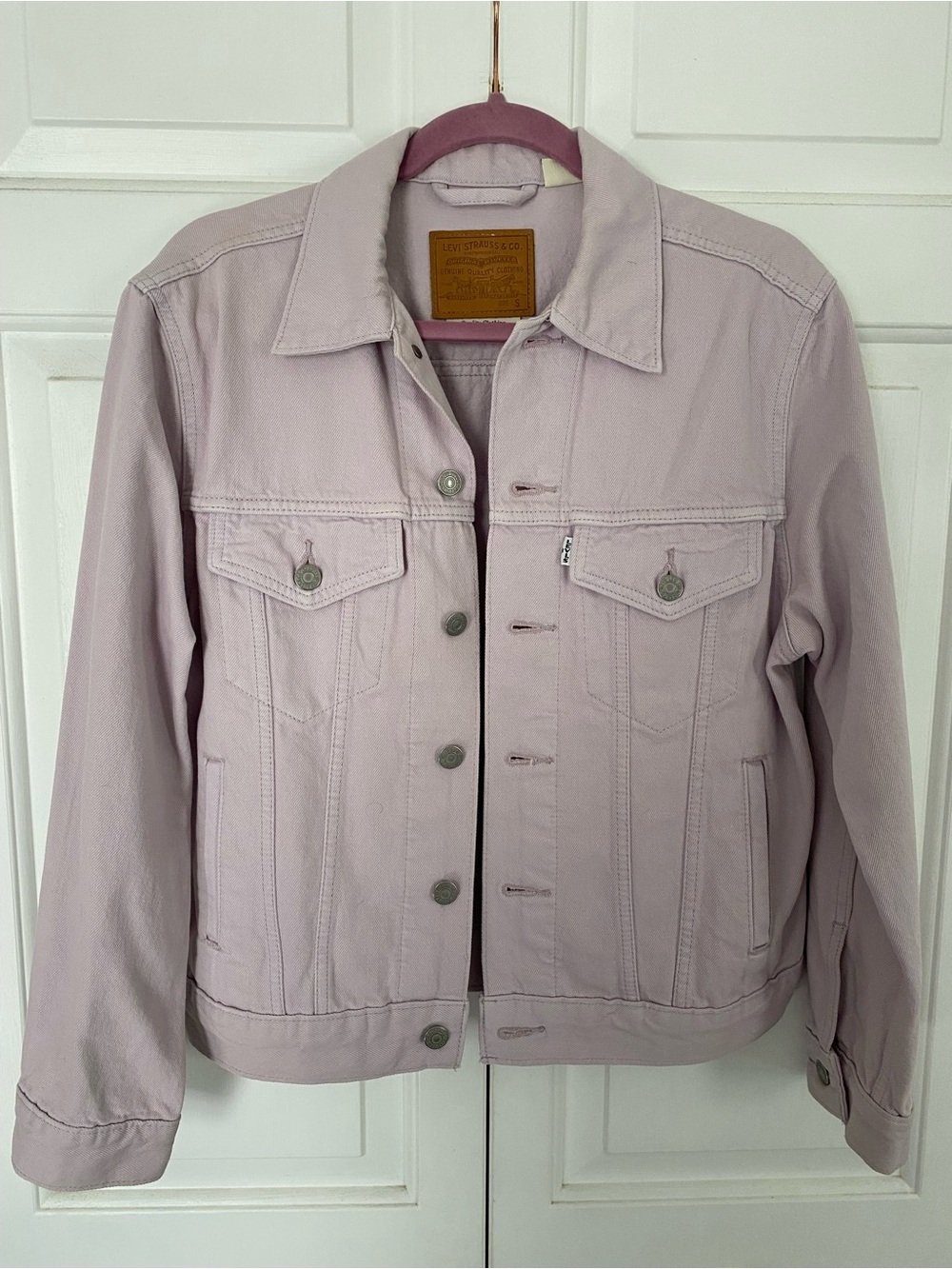 Levi’s Strauss Women’s Lavender Trucker Jacket Small